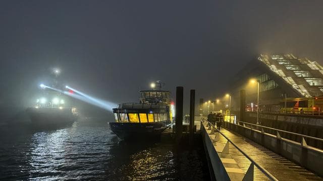 Feuerwehreinsatz: Schute stößt auf Elbe gegen Fähre - Elf Verletzte
