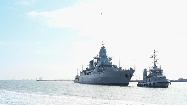 Bundeswehr: Fregatte «Sachsen» von Nato-Einsatz zurückgekehrt