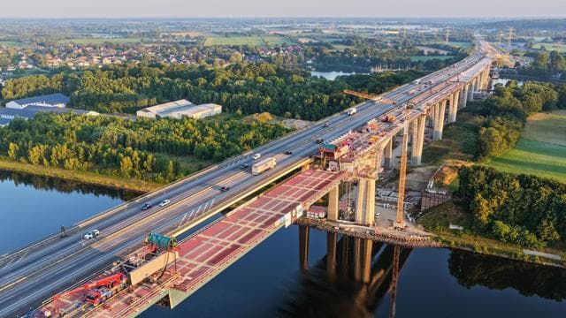 Verkehrsprojekt: Rader Hochbrücke: Bund sichert Unterstützung beim Neubau zu
