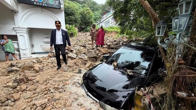 Schäden im Badeort Patong: Starkregen setzt Thailands Urlaubsinsel Phuket unter Wasser