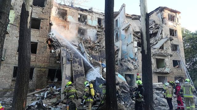 Ukraine-Krieg: Tote und Verletzte nach russischem Angriff auf Kiew