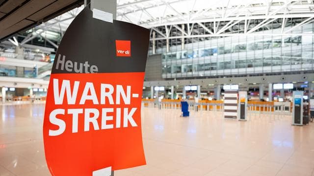Flughafen geschlossen: Flughafen Hamburg: Flüge fallen heute wegen Warnstreik aus