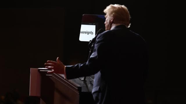 US-Regierung: Trumps Teleprompterbediener wegen Wettaffäre suspendiert