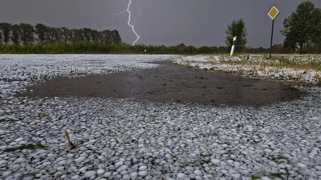 Unwetter: «So ein Chaos»: Schwerer Hagel richtet massive Schäden an