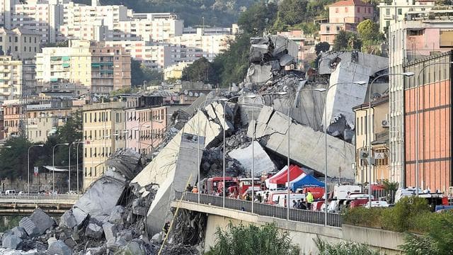 Katastrophe in Italien: Zwölf Jahre Haft wegen Brückeneinsturz in Genua