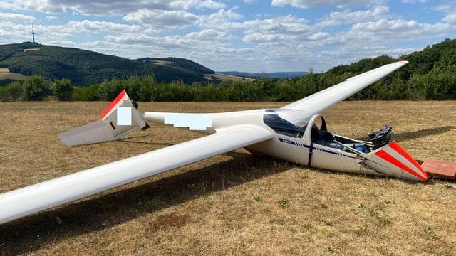 Glück im Unglück: Segelflieger-Absturz geht glimpflich aus