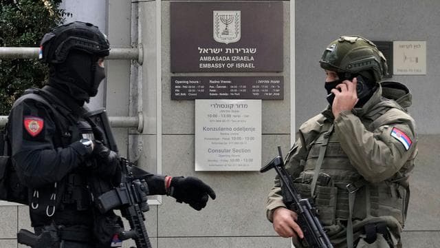 Terrorverdacht: Serbien: Anschlag auf Polizisten vor israelischer Botschaft