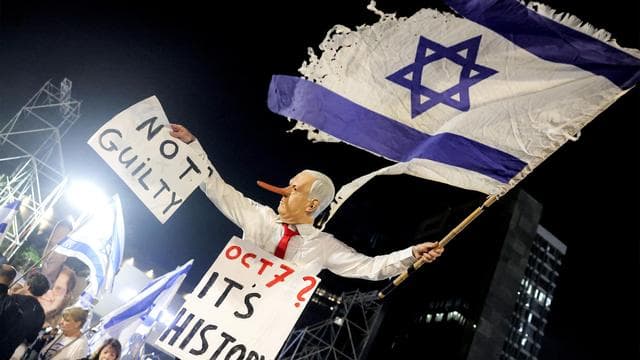 Proteste in Tel Aviv: Demonstrationen gegen Netanjahu in Tel Aviv kurz vor Parlamentswahl