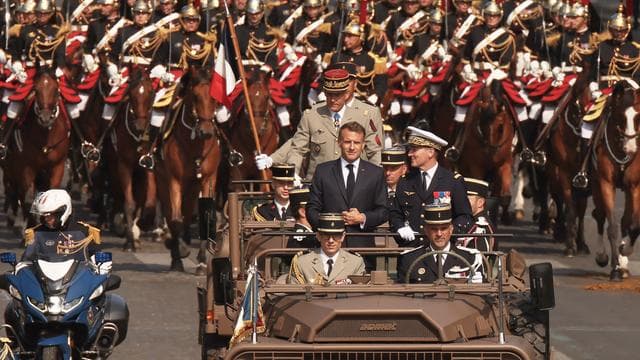 Militärparade in Paris: Fast im Gleichschritt