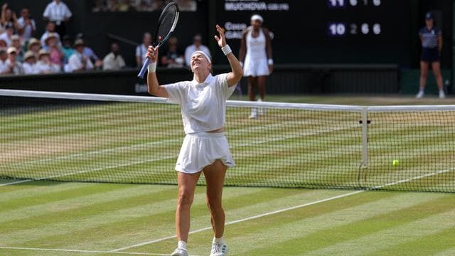 Tennis: Karolína Muchová besiegt Coco Gauff und steht im Wimbledon-Finale