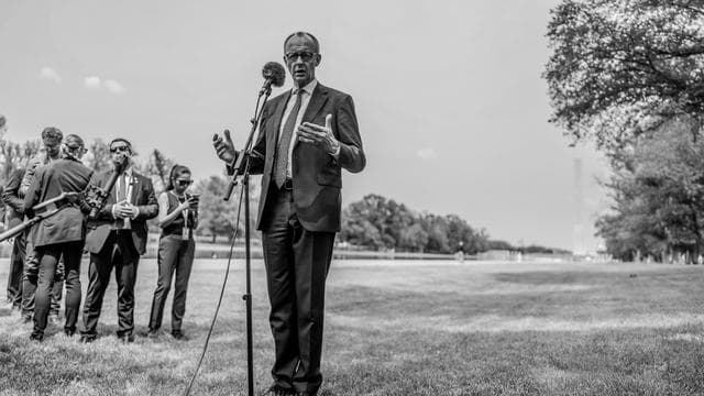 Friedrich Merz in den USA: "Der Englisch sprechende Merz scheint anders"